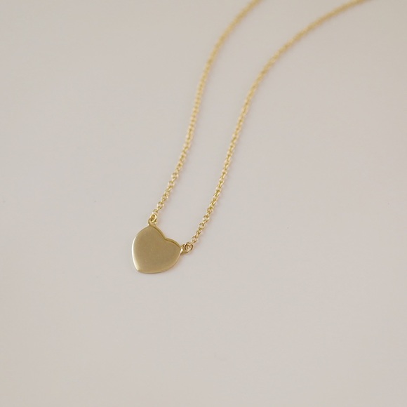 Dainty Heart Necklace | 14k Gold Plated - Picture 6 of 8